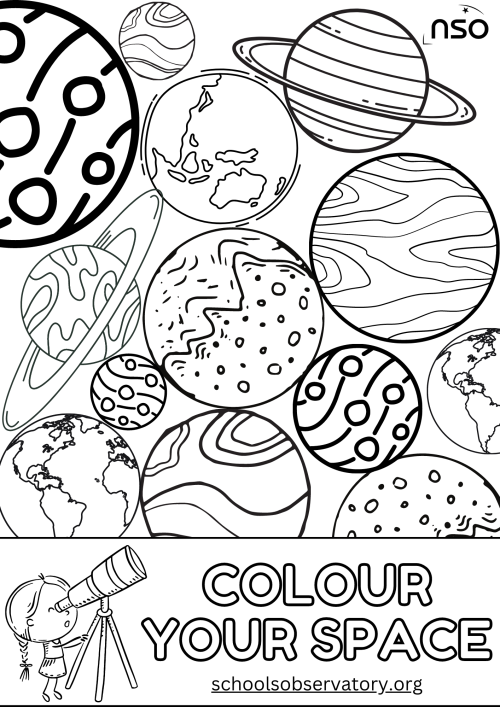 Colour Your Space: Planets Worksheet