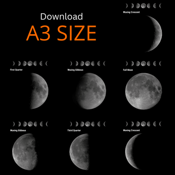NSO Moon poster A3