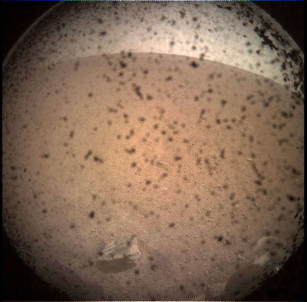 Image of area in front of the InSight lander after touchdown.