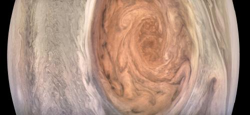 Juno photograph of the Great Red Spot