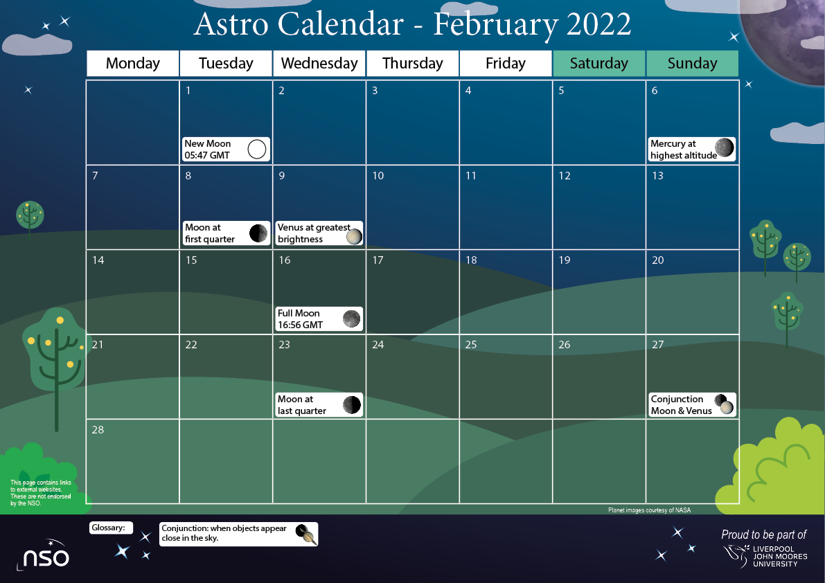 NSO AstroCal February