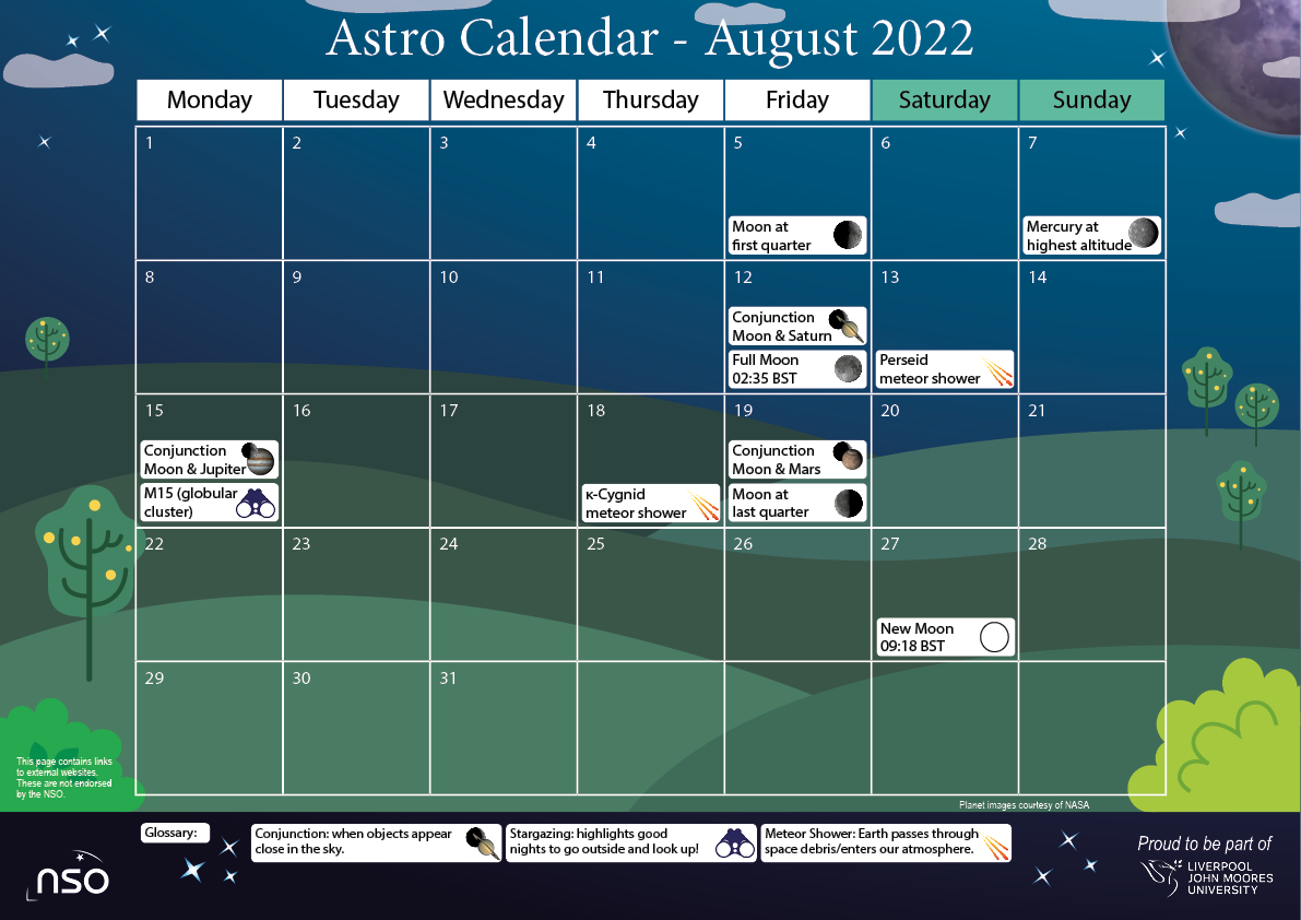 NSO AstroCal August