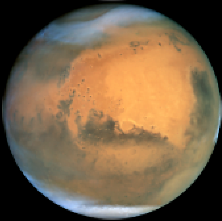An image of the planet Mars